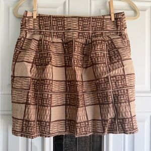Banana Republic Brown Patterned mini Skirt